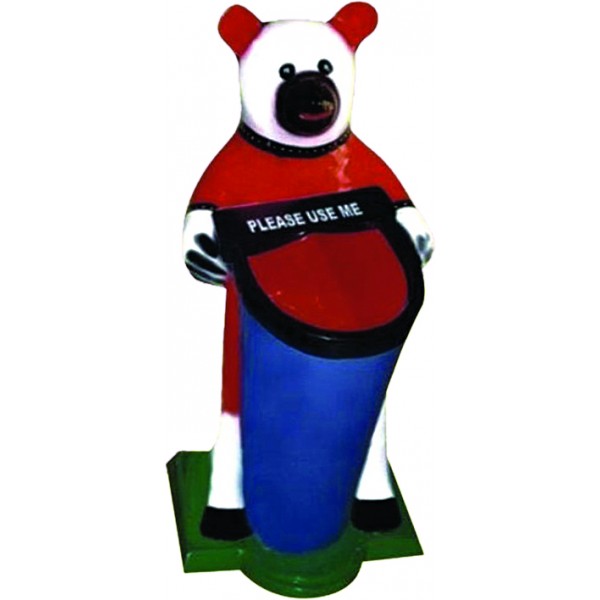 Fibre Medium Bear Dustbin