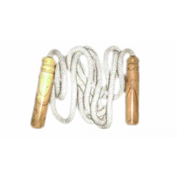 Cotton Skipping Rope with Wooden Handle Super