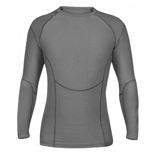 Long Sleeve Compression Top-Grey