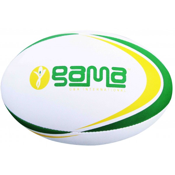 Rugby Ball Alpha, Synthetic Pimpled Rubber Grade I...